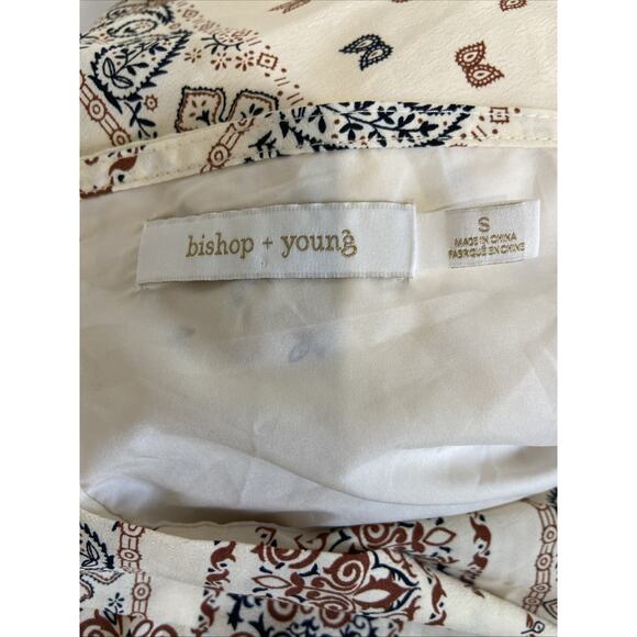 Anthropologie Cream and Brown Halter Top - Picture 5 of 5